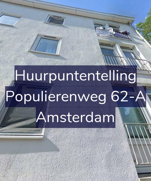 Foto gevel Huurpuntentelling voor Populierenweg 62-A, Amsterdam