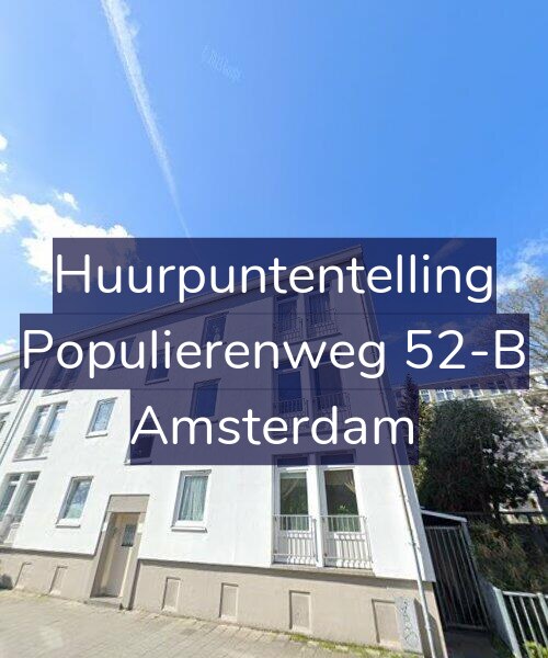 Foto gevel Huurpuntentelling voor Populierenweg 52-B, Amsterdam
