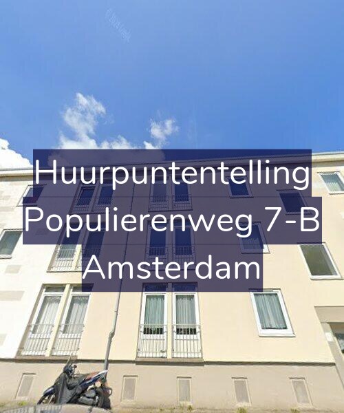 Foto gevel Huurpuntentelling voor Populierenweg 7-B, Amsterdam