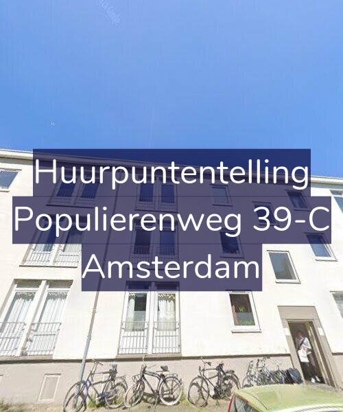 Foto gevel Huurpuntentelling voor Populierenweg 39-C, Amsterdam