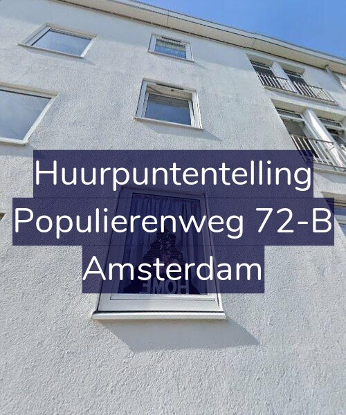 Foto gevel Huurpuntentelling voor Populierenweg 72-B, Amsterdam