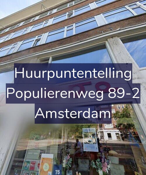 Foto gevel Huurpuntentelling voor Populierenweg 89-2, Amsterdam