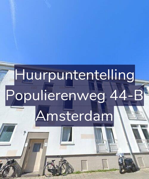 Foto gevel Huurpuntentelling voor Populierenweg 44-B, Amsterdam