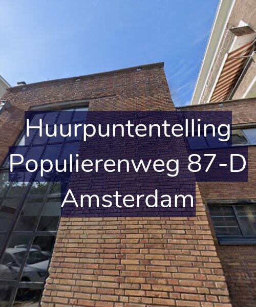 Foto gevel Huurpuntentelling voor Populierenweg 87-D, Amsterdam