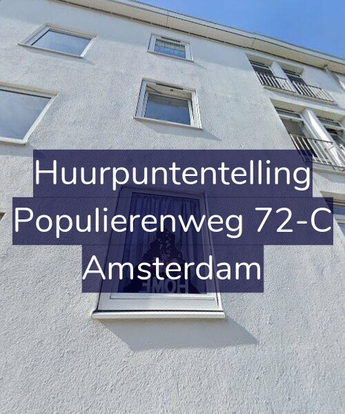 Foto gevel Huurpuntentelling voor Populierenweg 72-C, Amsterdam