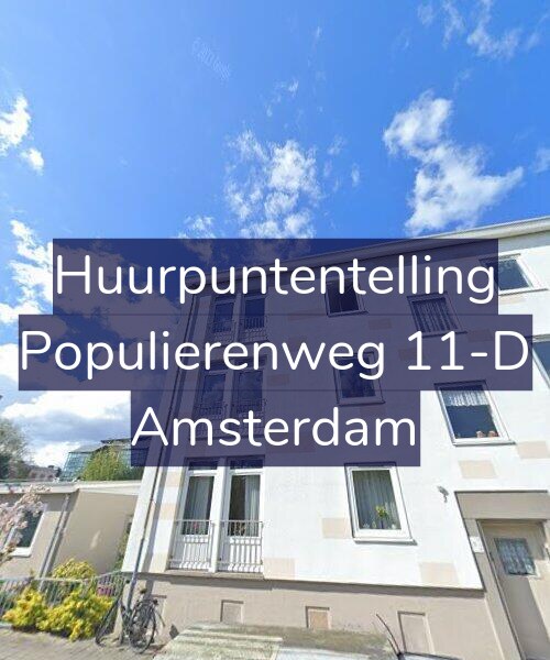 Foto gevel Huurpuntentelling voor Populierenweg 11-D, Amsterdam