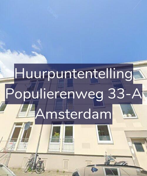 Foto gevel Huurpuntentelling voor Populierenweg 33-A, Amsterdam