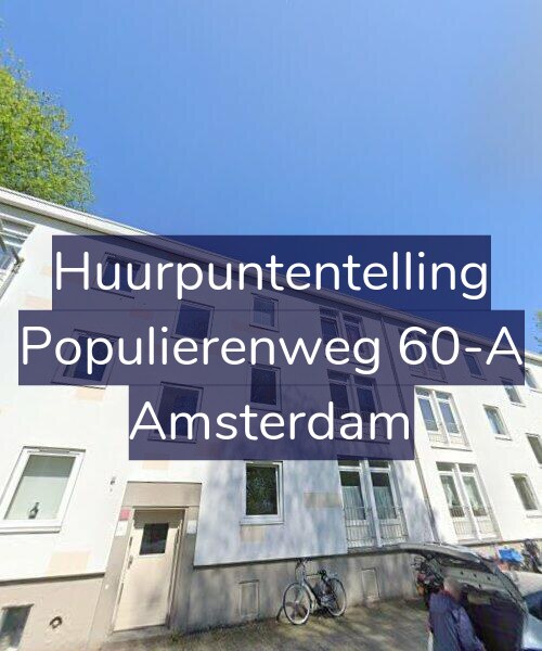 Foto gevel Huurpuntentelling voor Populierenweg 60-A, Amsterdam