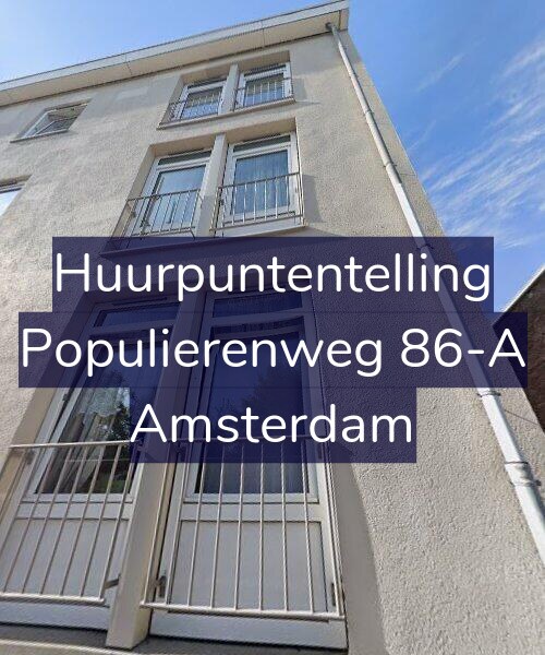 Foto gevel Huurpuntentelling voor Populierenweg 86-A, Amsterdam