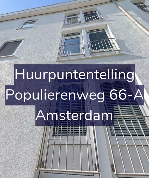 Foto gevel Huurpuntentelling voor Populierenweg 66-A, Amsterdam