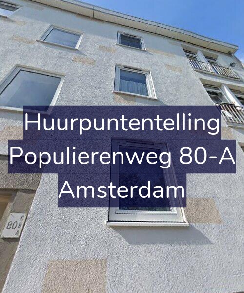 Foto gevel Huurpuntentelling voor Populierenweg 80-A, Amsterdam