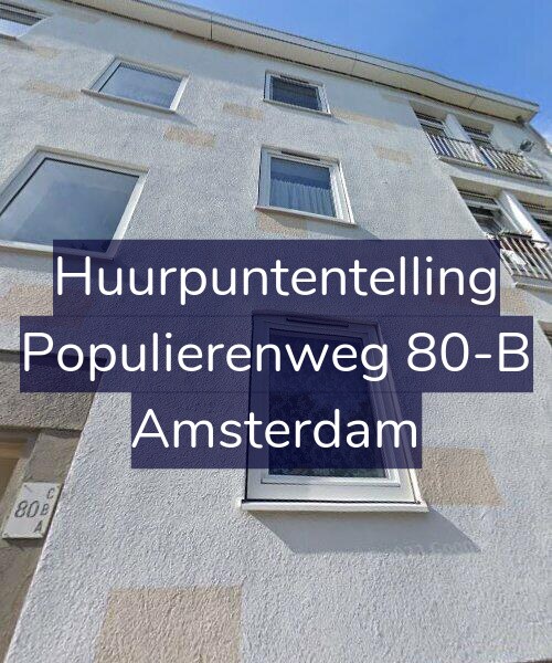 Foto gevel Huurpuntentelling voor Populierenweg 80-B, Amsterdam