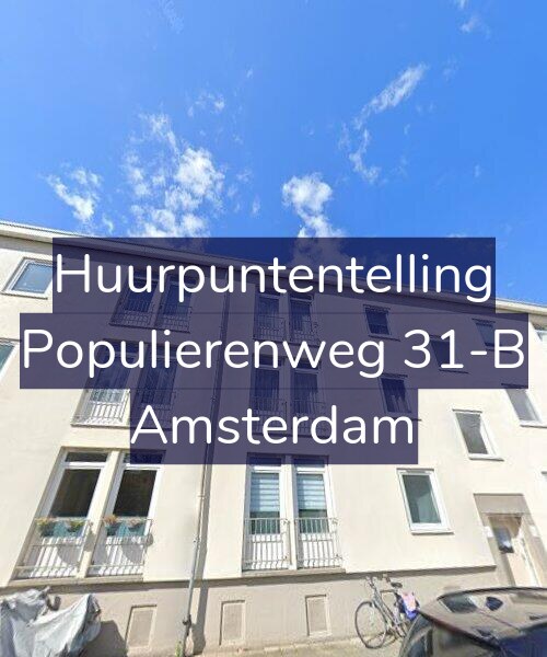 Foto gevel Huurpuntentelling voor Populierenweg 31-B, Amsterdam