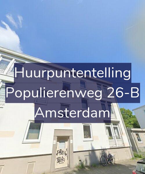Foto gevel Huurpuntentelling voor Populierenweg 26-B, Amsterdam