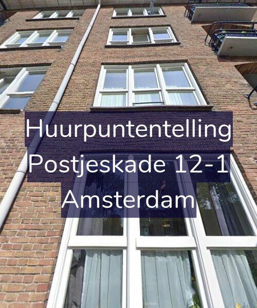 Foto gevel Huurpuntentelling voor Postjeskade 12-1, Amsterdam