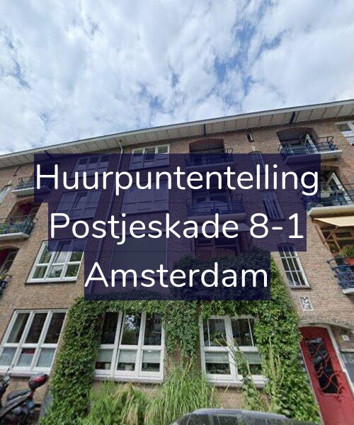 Foto gevel Huurpuntentelling voor Postjeskade 8-1, Amsterdam