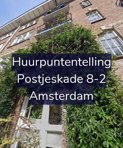 Foto gevel Huurpuntentelling voor Postjeskade 8-2, Amsterdam