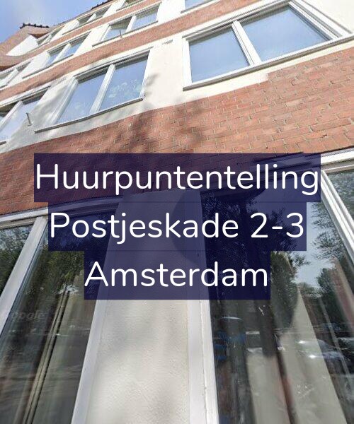 Foto gevel Huurpuntentelling voor Postjeskade 2-3, Amsterdam