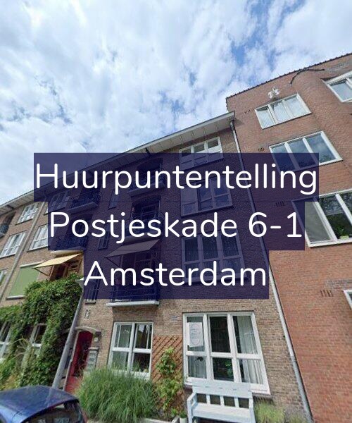 Foto gevel Huurpuntentelling voor Postjeskade 6-1, Amsterdam