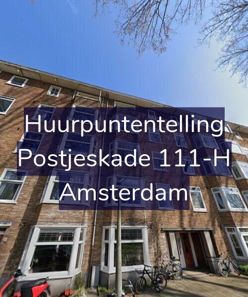 Foto gevel Huurpuntentelling voor Postjeskade 111-H, Amsterdam