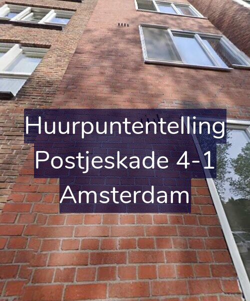 Foto gevel Huurpuntentelling voor Postjeskade 4-1, Amsterdam
