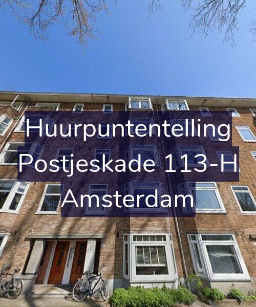 Foto gevel Huurpuntentelling voor Postjeskade 113-H, Amsterdam