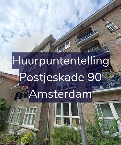 Foto gevel Huurpuntentelling voor Postjeskade 90, Amsterdam