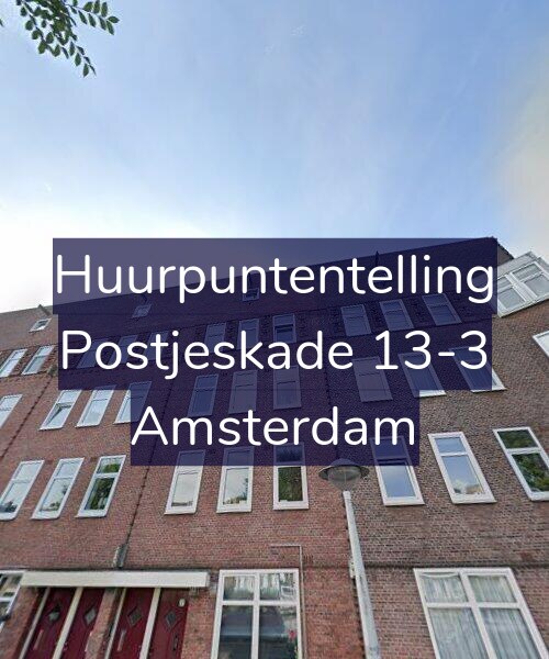 Foto gevel Huurpuntentelling voor Postjeskade 13-3, Amsterdam