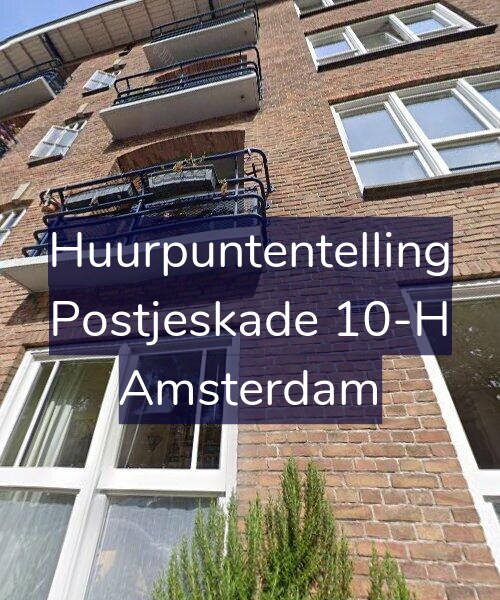Foto gevel Huurpuntentelling voor Postjeskade 10-H, Amsterdam