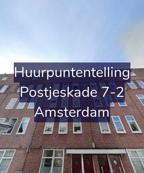 Foto gevel Huurpuntentelling voor Postjeskade 7-2, Amsterdam