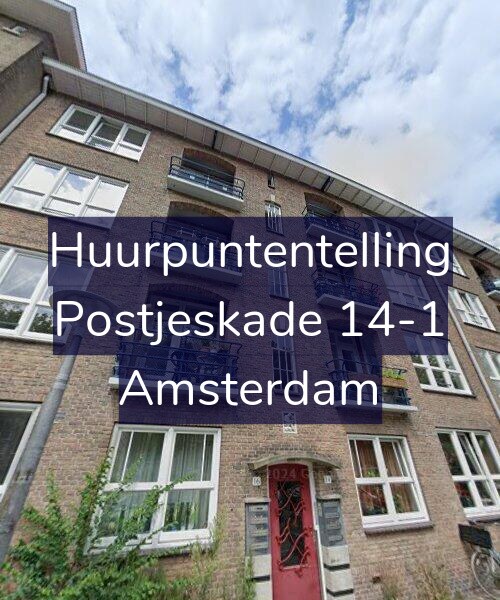 Foto gevel Huurpuntentelling voor Postjeskade 14-1, Amsterdam