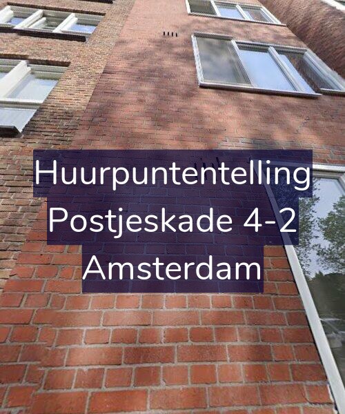 Foto gevel Huurpuntentelling voor Postjeskade 4-2, Amsterdam