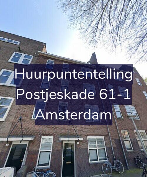 Foto gevel Huurpuntentelling voor Postjeskade 61-1, Amsterdam