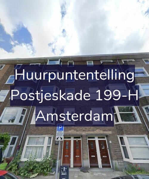 Foto gevel Huurpuntentelling voor Postjeskade 199-H, Amsterdam