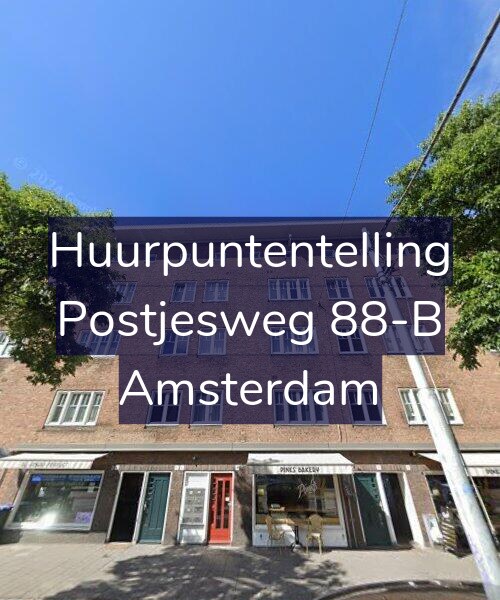 Foto gevel Huurpuntentelling voor Postjesweg 88-B, Amsterdam