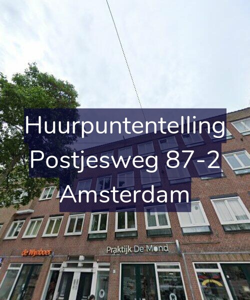 Foto gevel Huurpuntentelling voor Postjesweg 87-2, Amsterdam