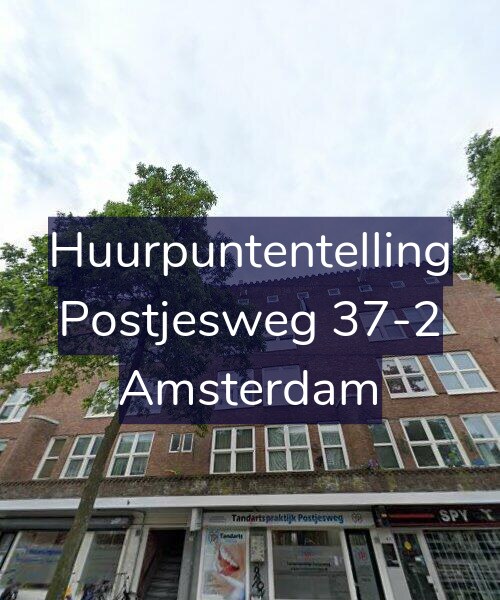 Foto gevel Huurpuntentelling voor Postjesweg 37-2, Amsterdam