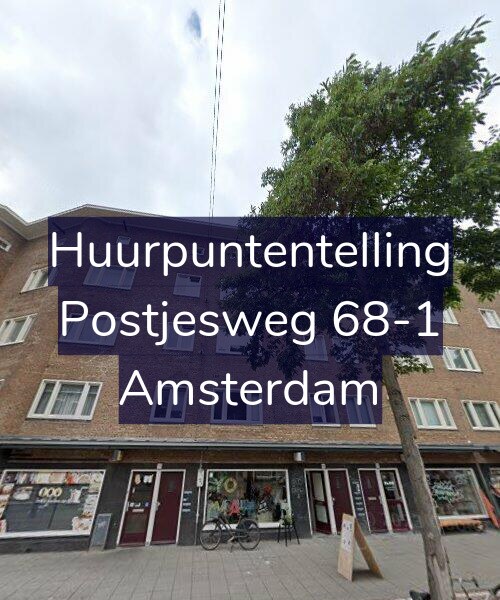 Foto gevel Huurpuntentelling voor Postjesweg 68-1, Amsterdam