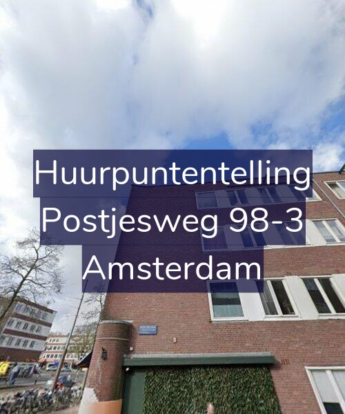 Foto gevel Huurpuntentelling voor Postjesweg 98-3, Amsterdam