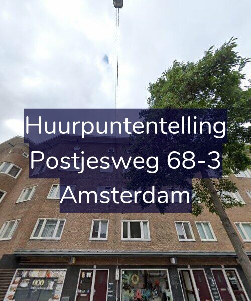 Foto gevel Huurpuntentelling voor Postjesweg 68-3, Amsterdam