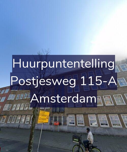 Foto gevel Huurpuntentelling voor Postjesweg 115-A, Amsterdam