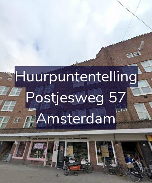 Foto gevel Huurpuntentelling voor Postjesweg 57, Amsterdam