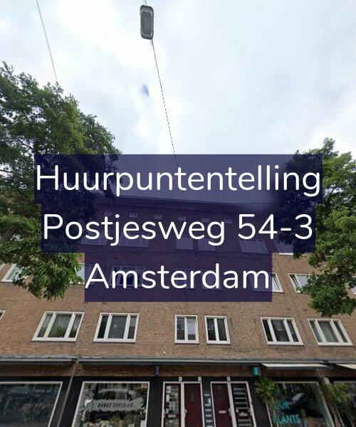 Foto gevel Huurpuntentelling voor Postjesweg 54-3, Amsterdam