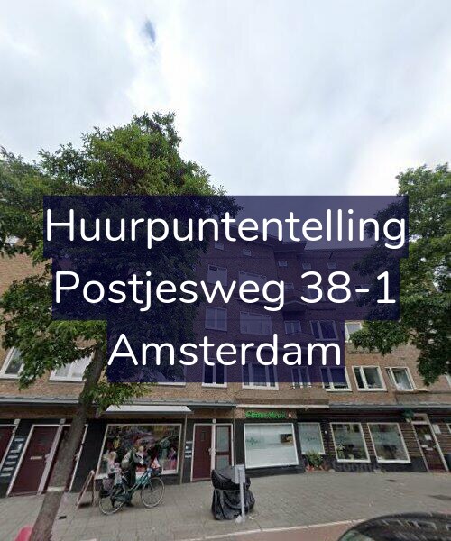 Foto gevel Huurpuntentelling voor Postjesweg 38-1, Amsterdam