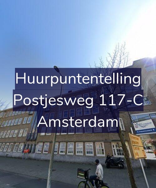 Foto gevel Huurpuntentelling voor Postjesweg 117-C, Amsterdam