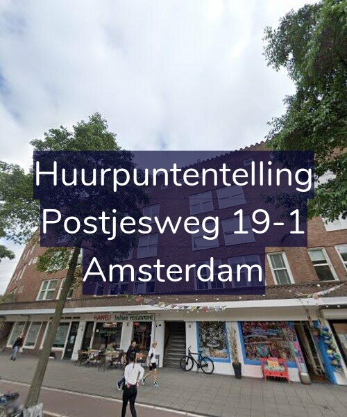 Foto gevel Huurpuntentelling voor Postjesweg 19-1, Amsterdam