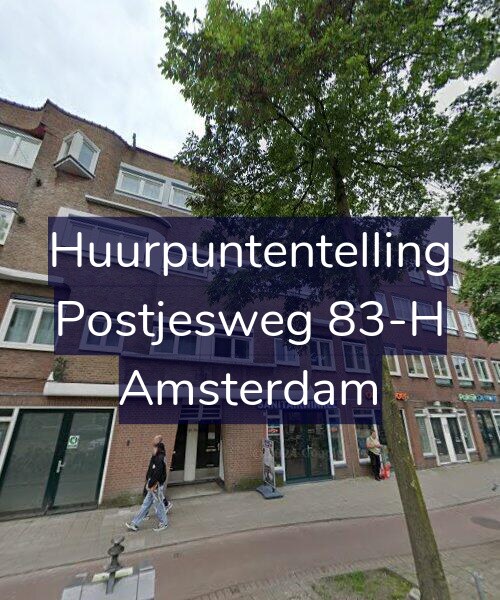 Foto gevel Huurpuntentelling voor Postjesweg 83-H, Amsterdam