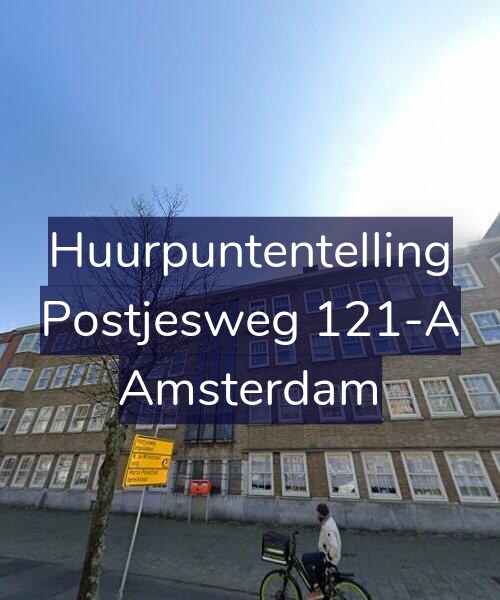 Foto gevel Huurpuntentelling voor Postjesweg 121-A, Amsterdam