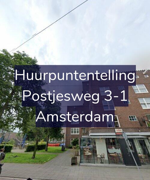 Foto gevel Huurpuntentelling voor Postjesweg 3-1, Amsterdam