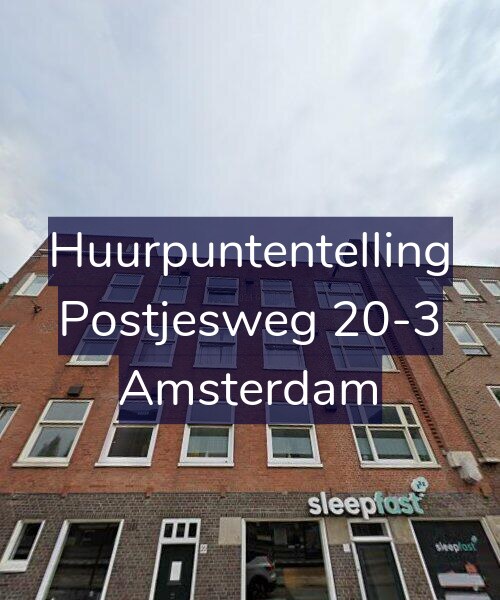 Foto gevel Huurpuntentelling voor Postjesweg 20-3, Amsterdam